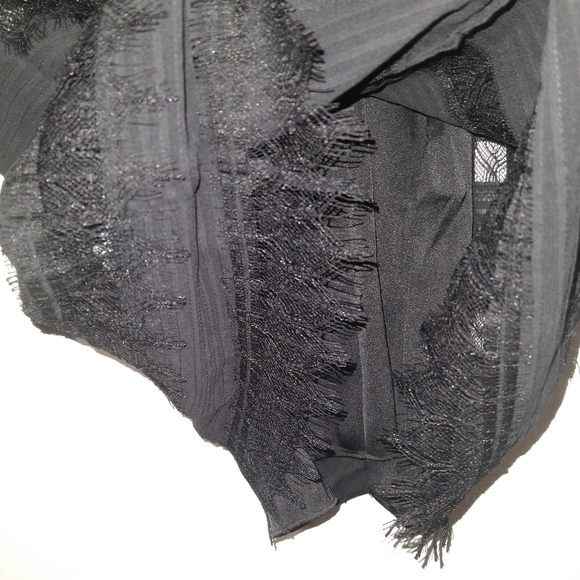 NWT FRAME Nora Black Lace Mini Dress - Picture 13 of 13